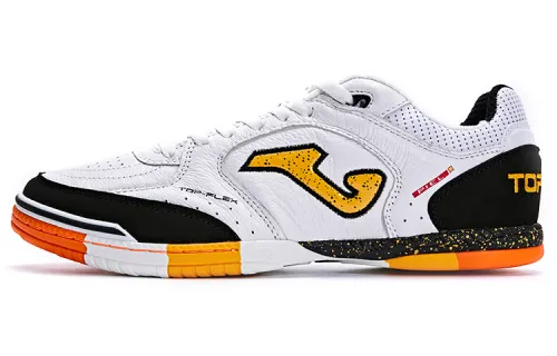 Joma IC/in Slip Resistant, Abrasion Resistant, Lightweight Soccer Shoes Men's White Black Orange