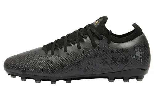 KELME Gale 2.5 MG Multi Ground Artificial Turf Slip Resistant, Abrasion Resistant, Breathable Soccer Shoes Unisex Black