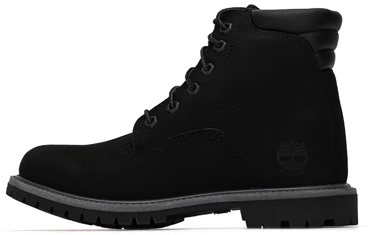 Timberland Waterville Abrasion Resistant Abrasion Resistant Ankle Length Combat Boots Women's Black