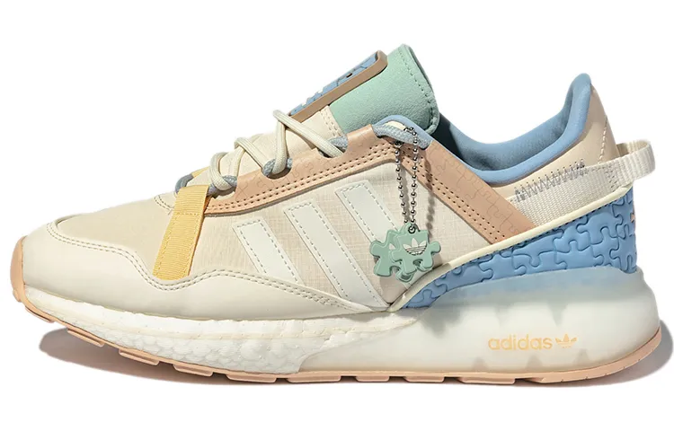 Adidas Originals Unisex Zx 2K Boost Pure Low Top Running Shoes Beige/Yellow