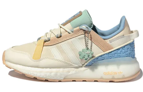 Adidas Originals Unisex Zx 2K Boost Pure Low Top Running Shoes Beige/Yellow