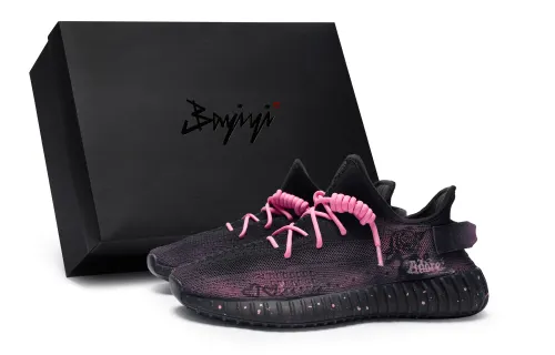 Adidas Originals Yeezy Boost 350 V2 811 Manufacturing, Vows Rose Pink, Special Shoe Box Low top Casual Shoes Unisex