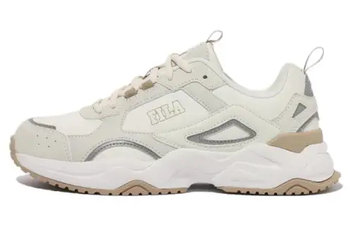 FILA Beacon Comfortable Low top Casual Shoes Unisex Ecru