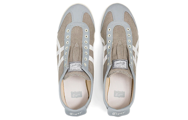 Слипоны Onitsuka Tiger MEXICO 66 Slip-On (серо-белые) — Серый / белый — фото 3