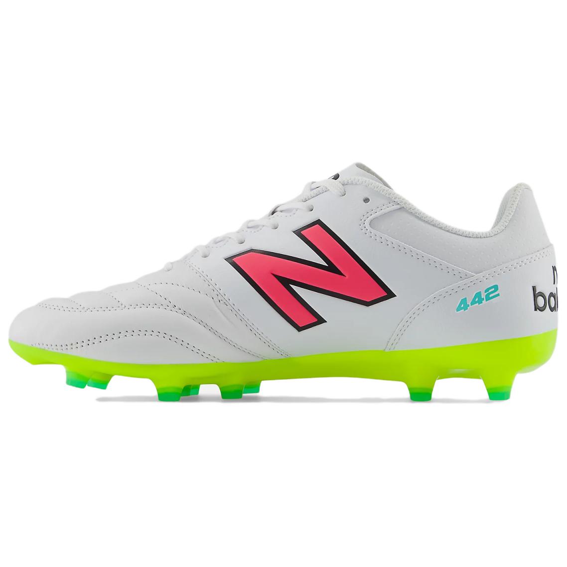 New Balance 442 V2 Pro HG Hard Ground Soccer Shoes Unisex White