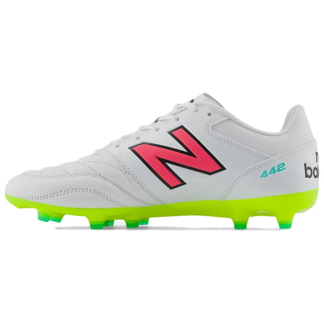 New Balance 442 V2 Pro HG Hard Ground Soccer Shoes Unisex White