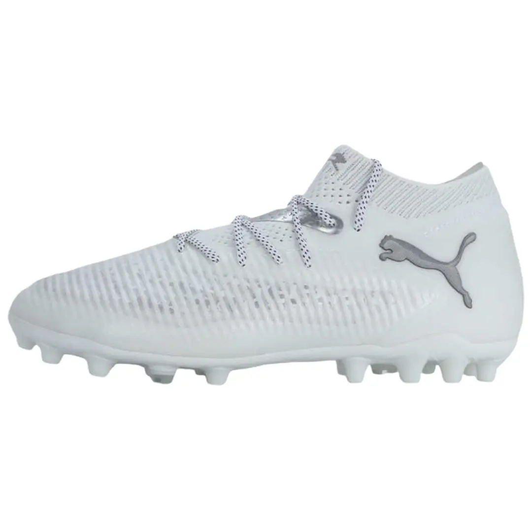 PUMA FUTURE 8 MG Multi Ground Fabric Abrasion Resistant Soccer Shoes Men's White