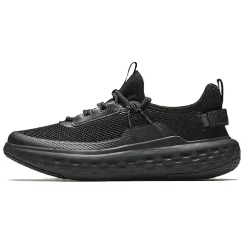 Anta Slip Resistant Abrasion Resistant Slip Resistant Abrasion Resistant Low top Casual Shoes Men's Black