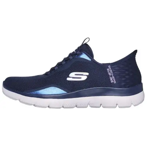 Skechers Slip Ins Low top Casual Shoes Women's Blue Purple