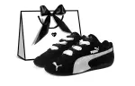 PUMA Speedcat Collection Slip Resistant Lightweight Non slip Lightweight Low top Casual Shoes Unisex Black Silver