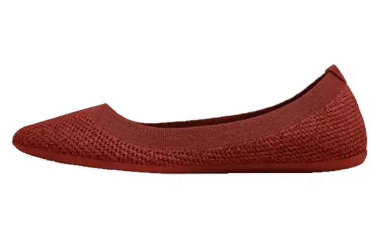Allbirds Tree Breezers Slip Resistant Low top Sports Casual Shoes Women's Garnet Red