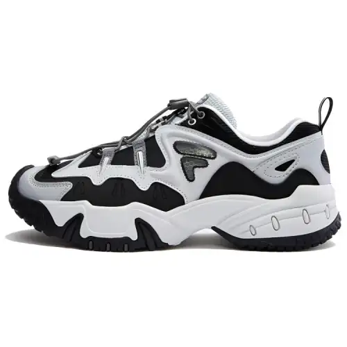 FILA FUSION KRIPTONITE Tooth Rock Shoes Low top Casual Shoes Women's Black Gray