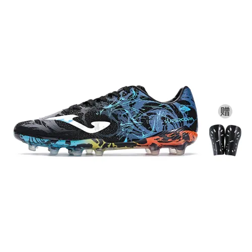 Joma FG Firm Ground Slip Resistant Abrasion Resistant Soccer Shoes Men's Blue Black