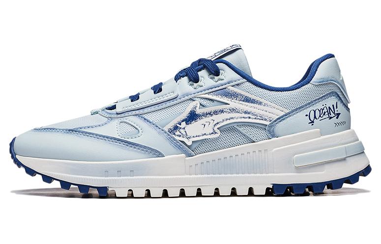 Li Ning Riding The Wind 2.0 Ocean Abrasion Resistant Breathable Low top Sports Casual Shoes Men's Blue