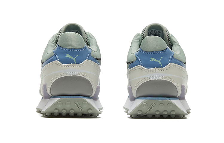 Женские кроссовки PUMA Mile Rider (фиолетовый / хаки / белый / синий / серый) — фото 5