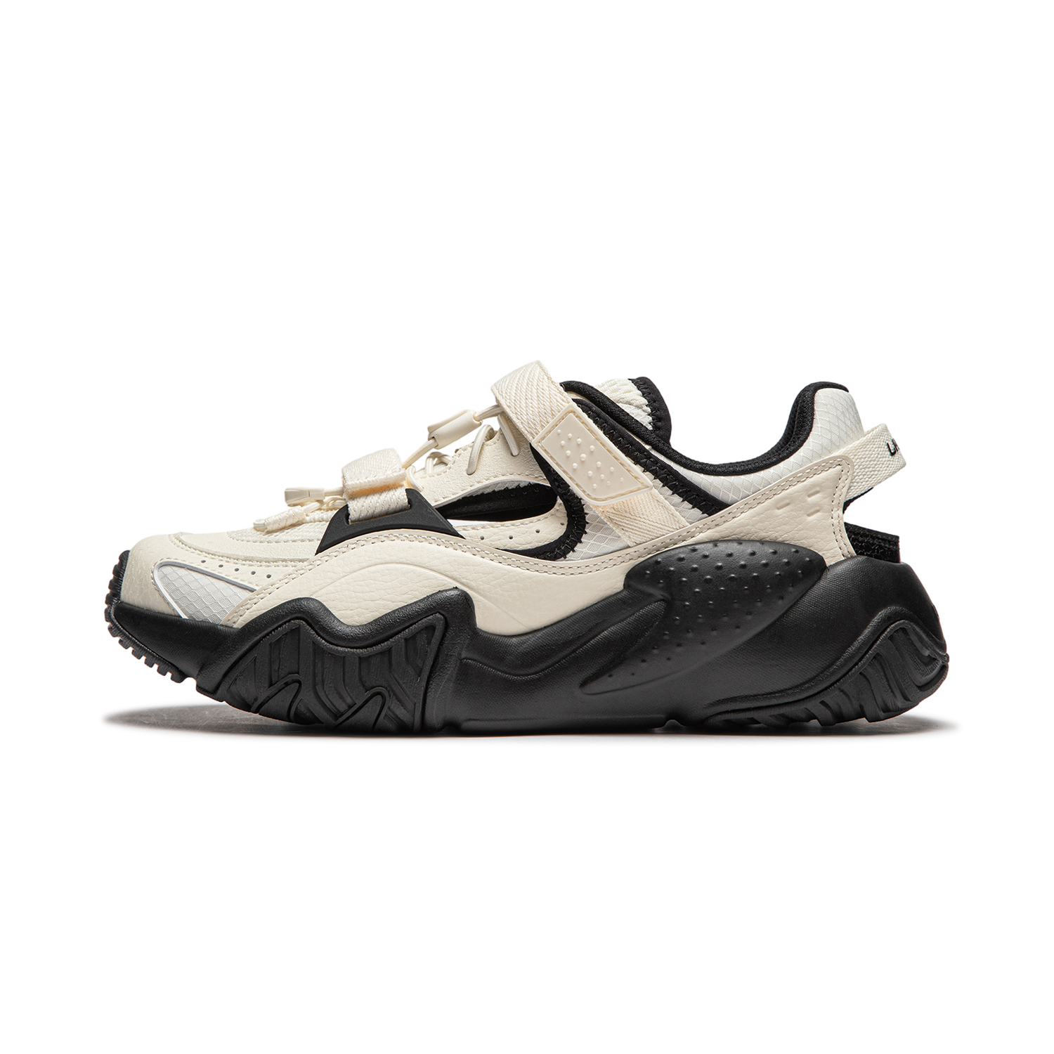 Li Ning Sichuan Cruise Cushioning, Wear Resistant Low top Casual Shoes Women's Ecru