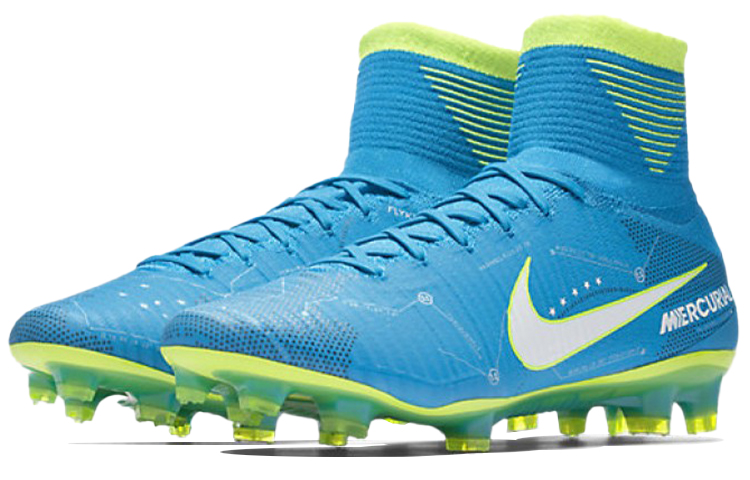 Мужские бутсы Nike Mercurial Superfly 5 (сине-зеленый) — Синий / зелёный — фото 3