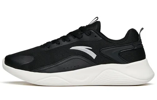 Anta Athletic Shoes Cushioning Abrasion Resistant Cushioning, Wear Resistant Low top Casual Shoes Men's Black