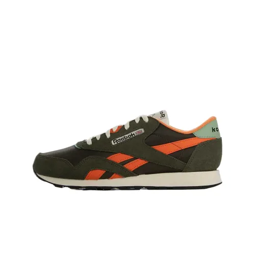 Reebok Classic Nylon Breathable Casual Shoes Men's Olive Green