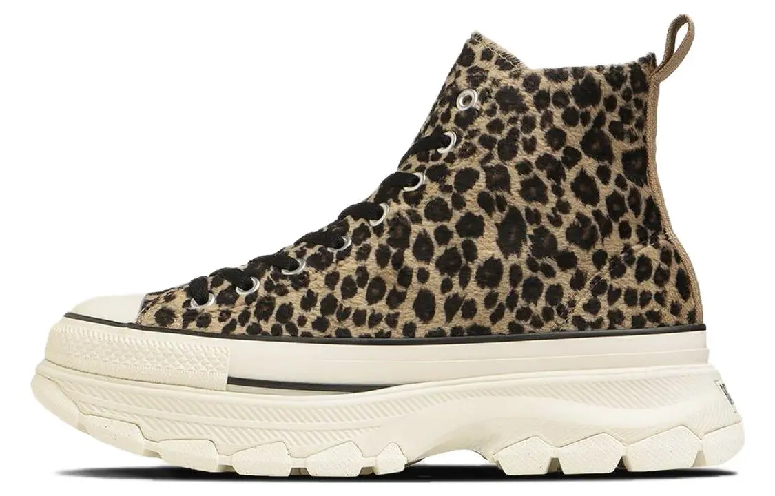Converse All Star Trekwave Animal Fur Leopard High Top 'Brown'