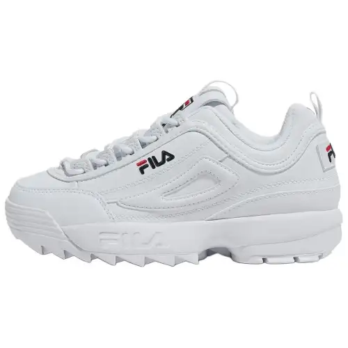FILA Disruptor 2 Abrasion Resistant Abrasion Resistant Low top Casual Shoes Unisex White