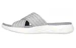 Skechers ON THE GO Rubber Sole Slide Slippers Women's Gray White