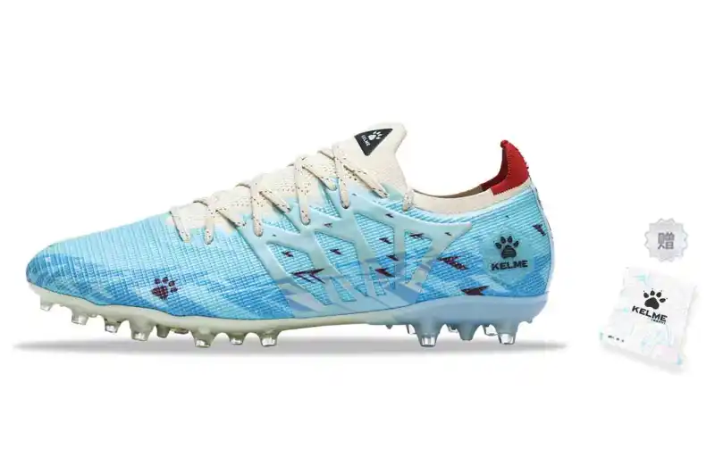 KELME Lightning 3.0 MG Multi Ground Slip Resistant Abrasion Resistant Soccer Shoes Men's Light Blue