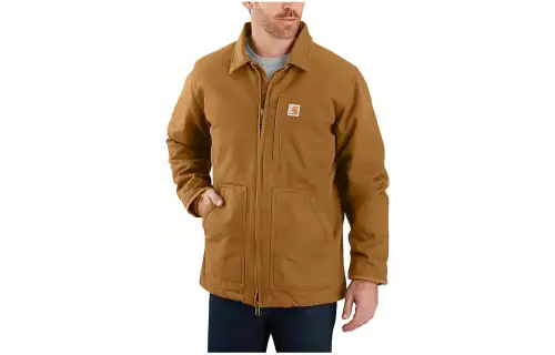 Carhartt 104293 WASHED DUCK SHERPA LINED COAT Jackets & Coats Level 2 Cold Resistant Loose Fit Men's