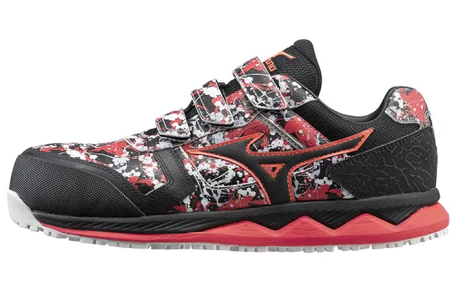 Mizuno Almighty Anti-Slip And Wear-Resistant Breathable Low-Top Casual Shoes Unisex Black Red