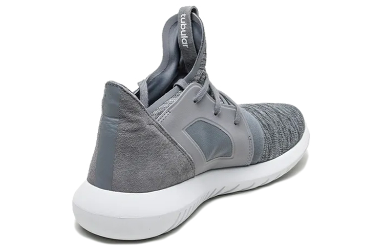 Женские кроссовки adidas originals Tubular Defiant (серый / белый) — фото 3
