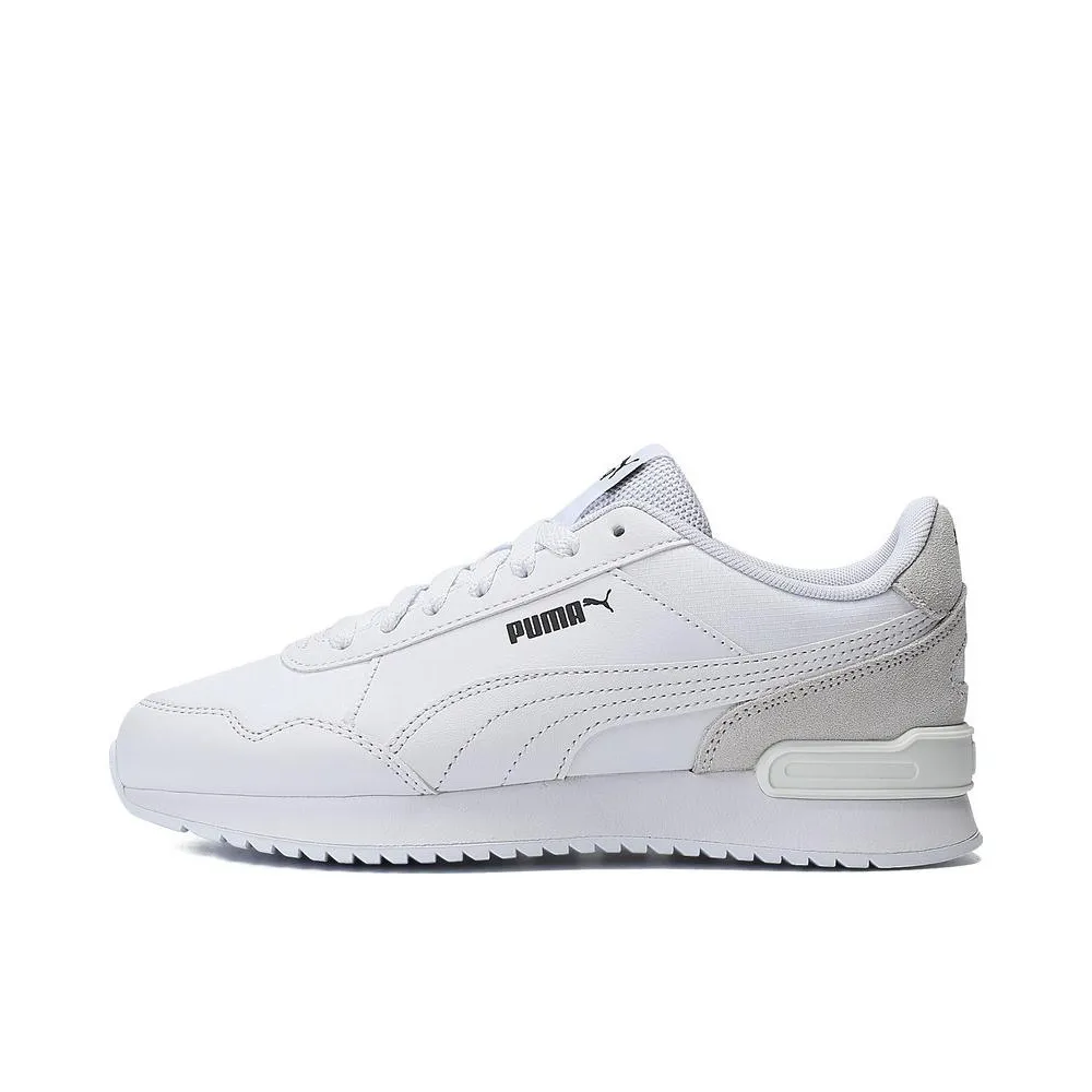 PUMA Fabric Versatile Low top Casual Shoes Unisex White