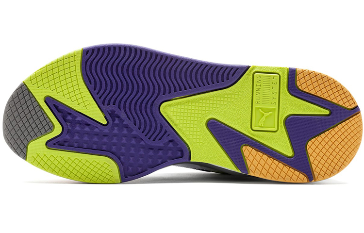 Мужские кроссовки PUMA RS-X3 Level Up PU (бело-желтые) — Белый / жёлтый — фото 5