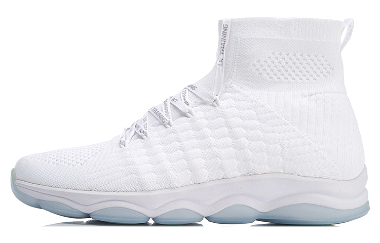 Li Ning Wujie Casual Shoes Women's High Top White