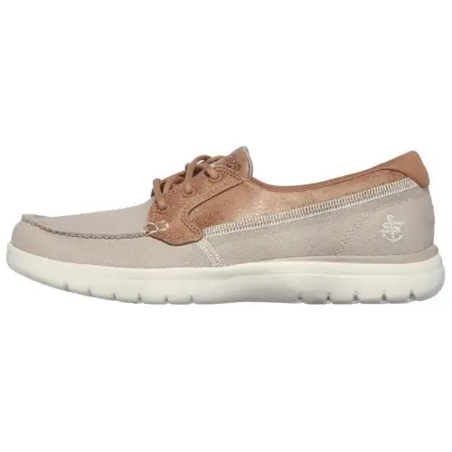 Skechers On The GO Fle Canvas Low top Casual Shoes Women's Brown