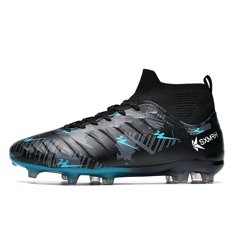 DOUBLE STAR 88 Fashion Trend Slip Resistant Lightweight Non slip Lightweight Soccer Shoes Unisex Black