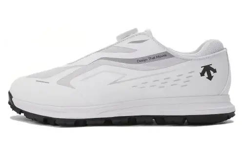 DESCENTE Cushioning Abrasion Resistant Cushioning, Wear Resistant Low top Casual Shoes Unisex White