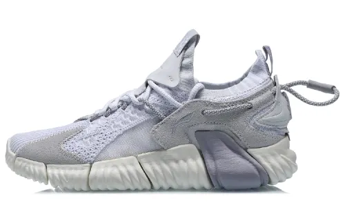 Li Ning Goku Cushioning Slip Resistant Abrasion Resistant Breathable Lightweight Low top Casual Shoes Women's