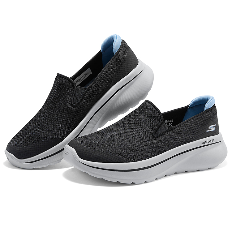 Skechers Sports Collection Abrasion Resistant Breathable Low top Casual Shoes Women’s Black Blue