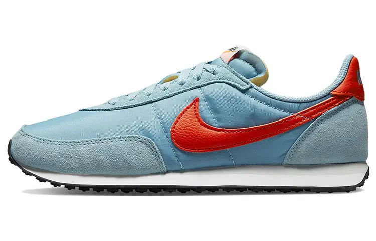 Nike Waffle Trainer 2 Worn Blue Team Orange