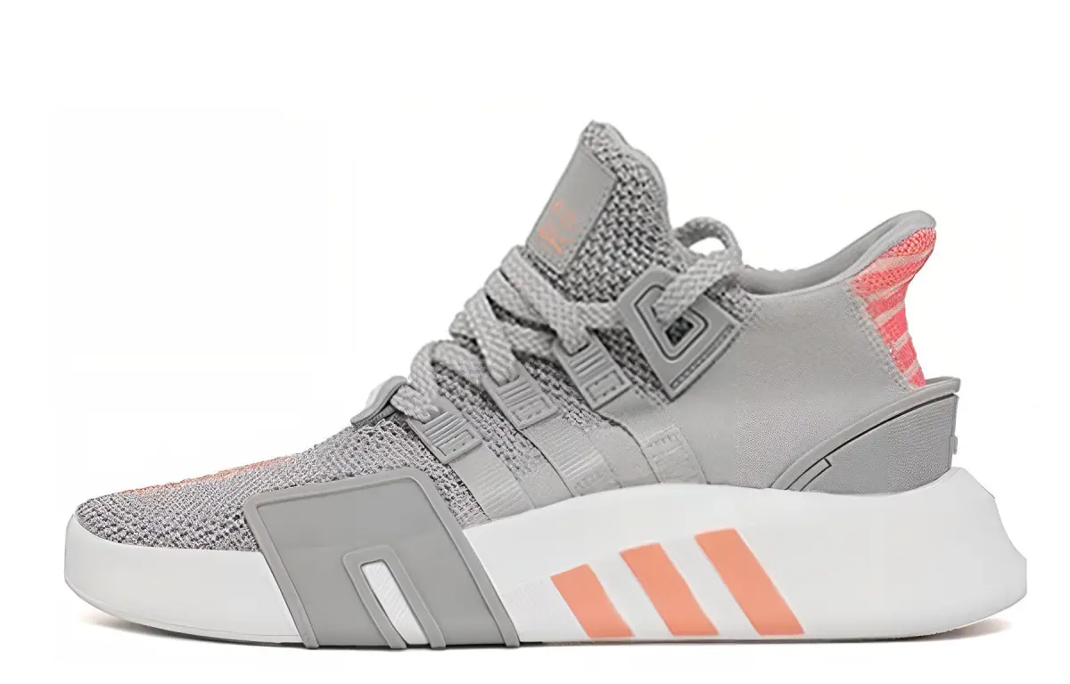 Adidas Originals Eqt Bask Adv Slip Resistant Lightweight Non slip Lightweight Low top Casual Shoes Unisex Gray Orange