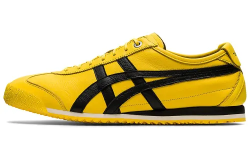 Onitsuka Tiger Onitsuka Tiger MEXICO 66 SD comfortable, non-slip, wear-resistant, supportive, balanced, lightweight, low-cut lifestyle shoes, same style for men and women, yellow and black