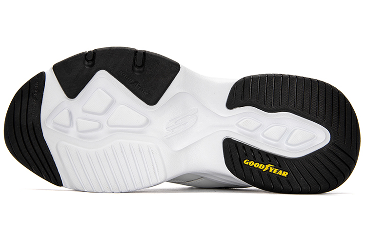 Мужские кроссовки Skechers D'LITES 4.0 (бело-светло-серые) — Белый / светло-серый — фото 6