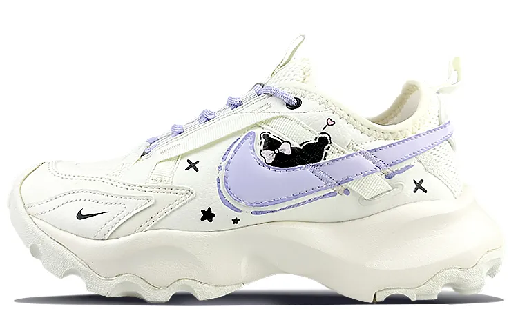 Nike TC 7900 Cushioning Breathable Cushioning Breathable Low top Casual Shoes Women's Black White Purple