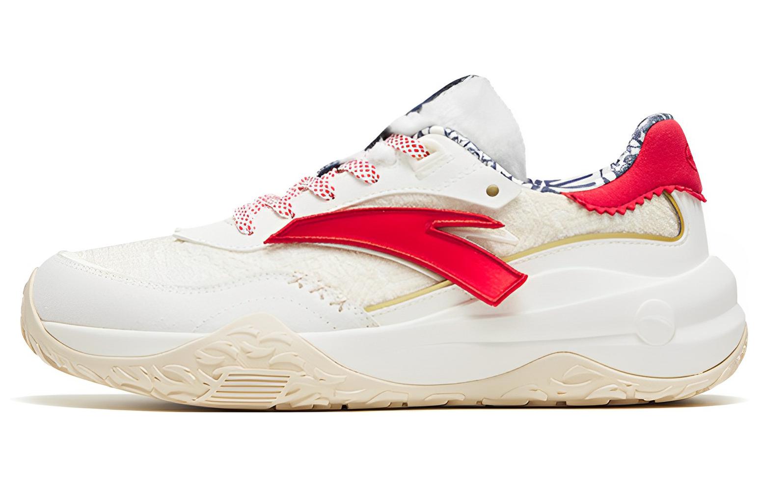 Anta Journey Cushioning Slip Resistant Abrasion Resistant Low top Sports Casual Shoes Women's White Red