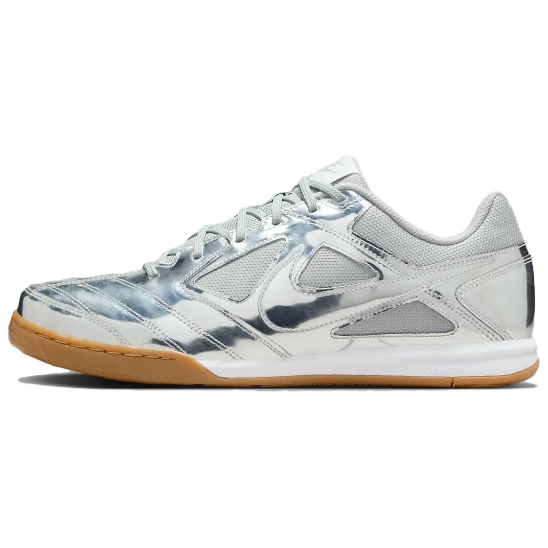 Nike Gato LV8 Metallic Silver White Gum Light Brown
