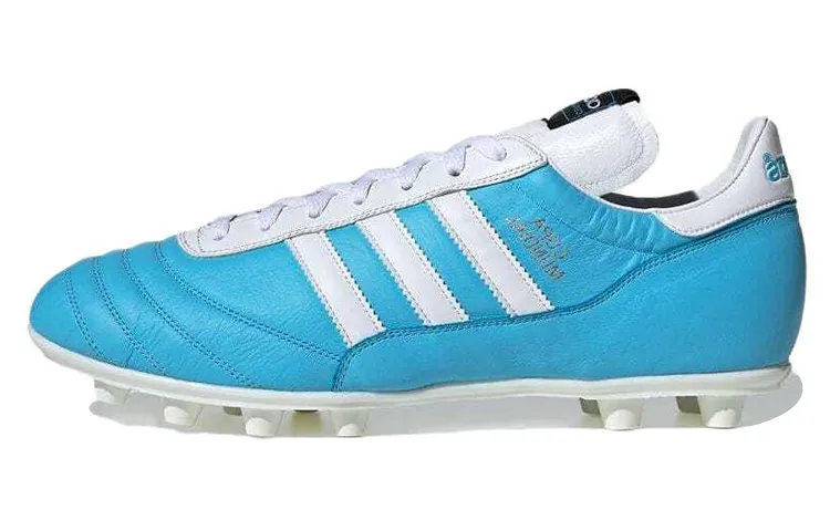 Adidas COPA MUNDIAL FG Firm Ground Abrasion Resistant Abrasion Resistant Soccer Shoes Men's Blue White