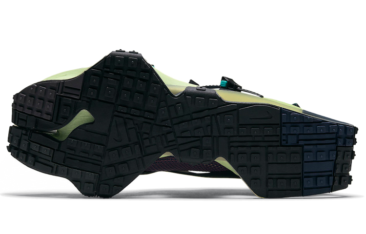 Кроссовки Nike ISPA Road Warrior (черно-зеленые) — фото 6