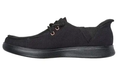 Skechers BOBS SKIPPER Canvas Low top Casual Shoes Women's Black