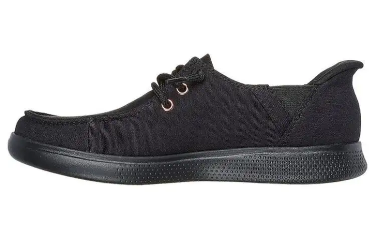 Skechers BOBS SKIPPER Canvas Low top Casual Shoes Women's Black