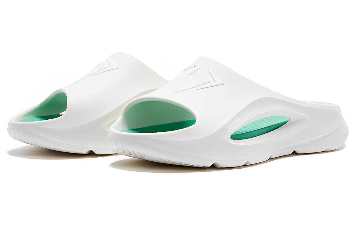 QIAODAN Toxic Slippers Slide Slippers Men's White Green
